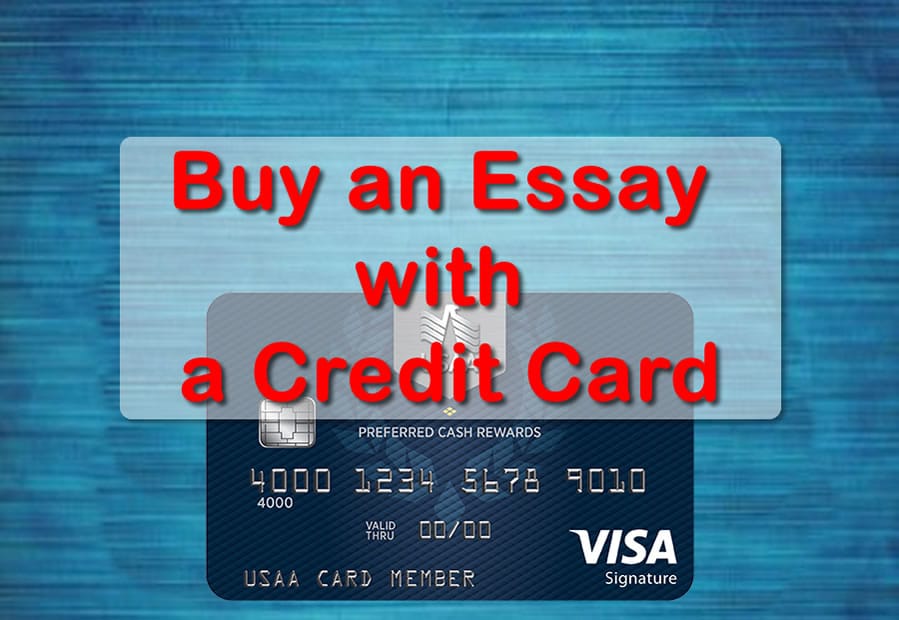 buy an essay with a credit card