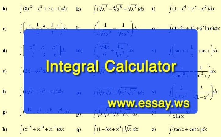 integral calculator